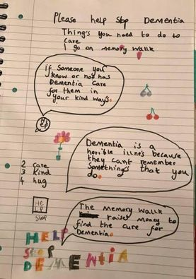 Dementia hand drawn poster front page